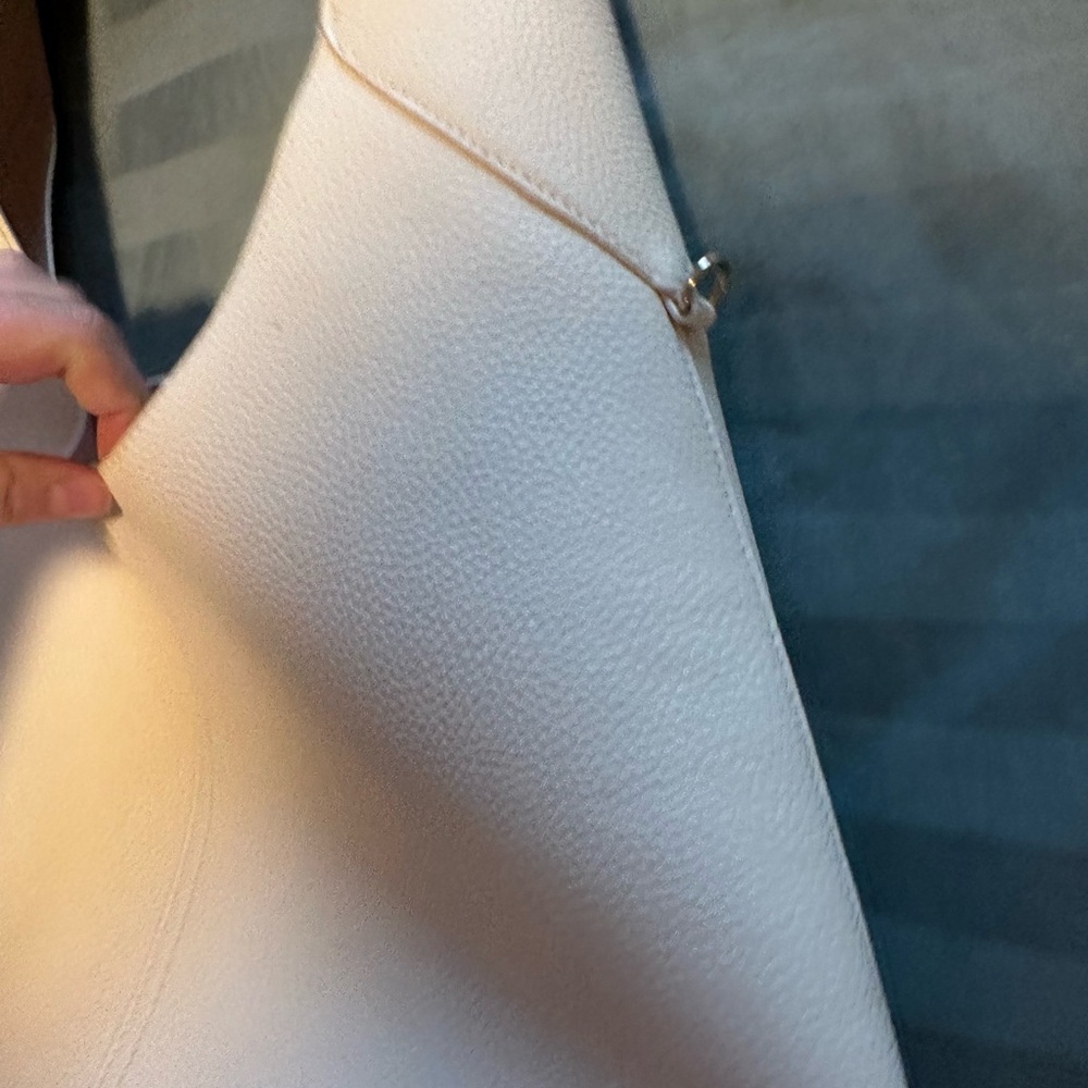 Universal Thread Neutral Pebbled Leather Hobo Bag… - image 2